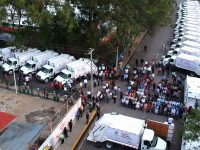 Presenta Oswaldo García 40 nuevos camiones recolectores de basura para la capital
