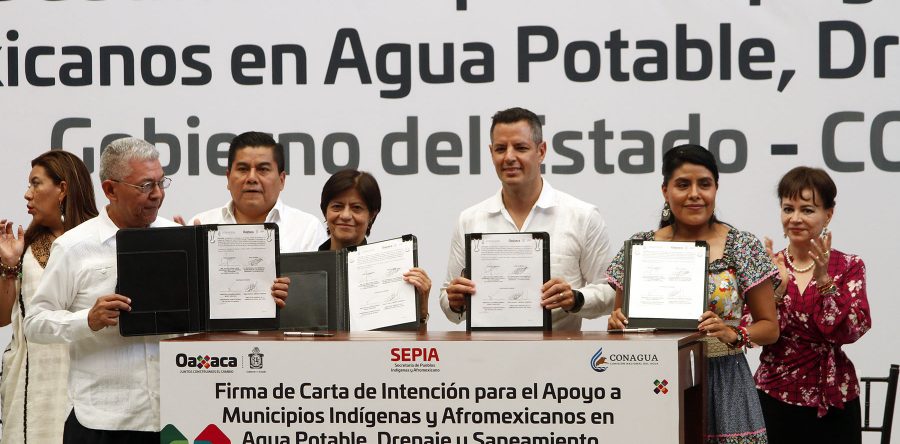 Dotará Gobierno de Oaxaca y Conagua, servicios de agua, drenaje y saneamiento a pueblos indígenas y afromexicanos