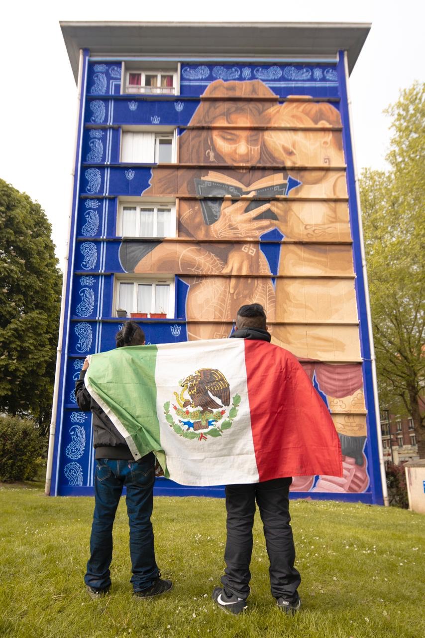 El arte de los Tlacolulokos tomó las calles de Lille, Francia