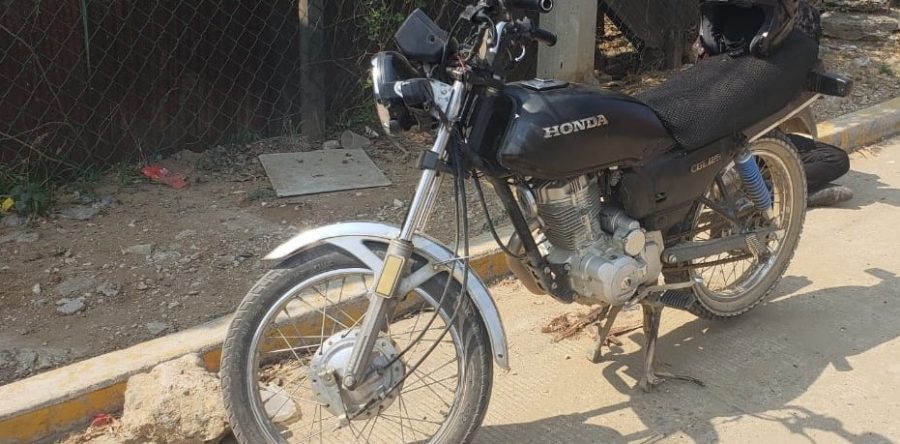 Recupera Policía Estatal motocicleta con reporte de robo