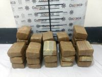 Confisca BOM 32 kilos de marihuana prensada en pacas