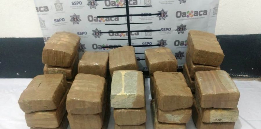 Confisca BOM 32 kilos de marihuana prensada en pacas