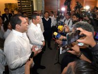 Oswaldo García y Alejandro Murat anuncian Base de Operaciones Mixtas en la Central de Abasto