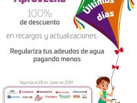 Últimas semanas para aprovechar descuentos en pago de agua potable: Sefin