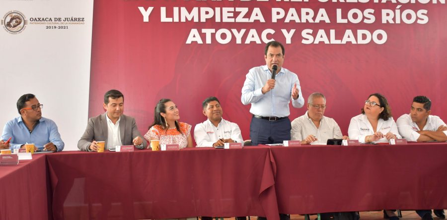 Reafirma Oswaldo García compromiso de  limpiar y reforestar los ríos Atoyac y Salado
