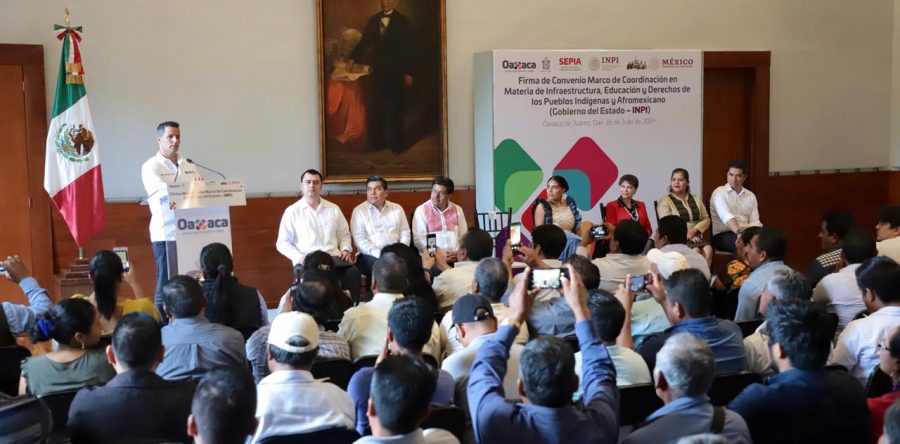 Acuerdan Gobierno de Oaxaca e INPI colaboración en infraestructura, educación y derechos de los pueblos indígenas y afromexicano