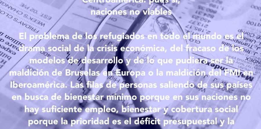 Centroamérica: pues sí, naciones no viables: Carlos Ramírez