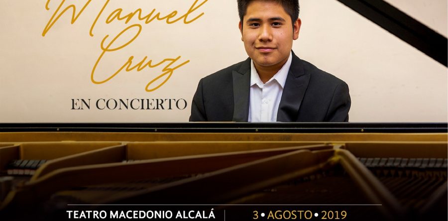Impulsa Seculta al joven pianista José Manuel Cruz en su concierto