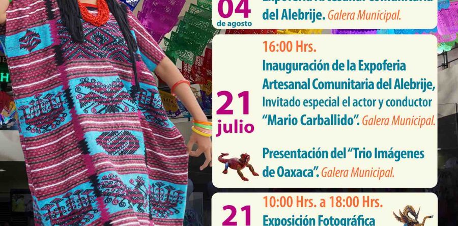 Invita Sectur Oaxaca a la Expo Feria Comunitaria del Alebrije de San Martín Tilcajete