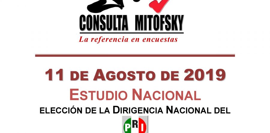 Resultado de salida de la elección de la dirigencia nacional del PRI