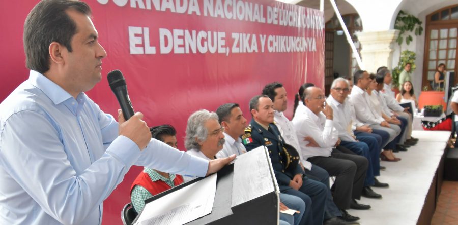 Oswaldo García preside arranque de jornada nacional contra el dengue en Oaxaca de Juárez