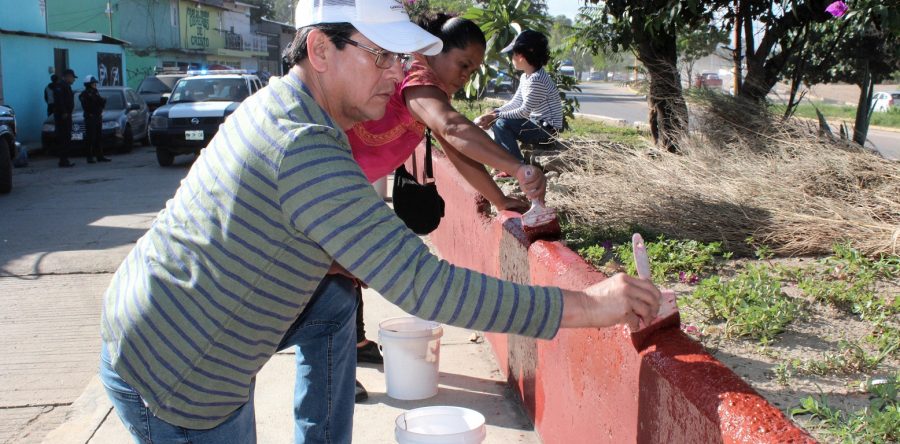 En la colonia Arboleda, Ayuntamiento y vecinos  llevan a cabo el Cuarto Tequio Ciudadano