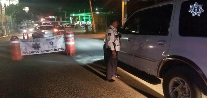 Aplican Operativo Alcoholímetro para prevenir accidentes