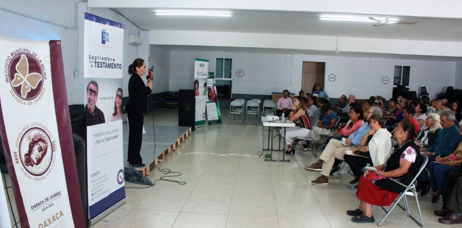 Promueve Ayuntamiento capitalino  cultura de prevención en el derecho a heredar