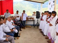 El IEEPO y la Dirección Indígena de la SEP visitan Secundaria Comunitaria de San Andrés Solaga