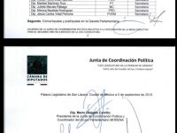 Conoce la conformación de la junta de coordinación política en el Congreso Federal.