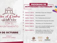 “Vive el Centro Histórico” de Oaxaca de Juárez este miércoles 9 de octubre