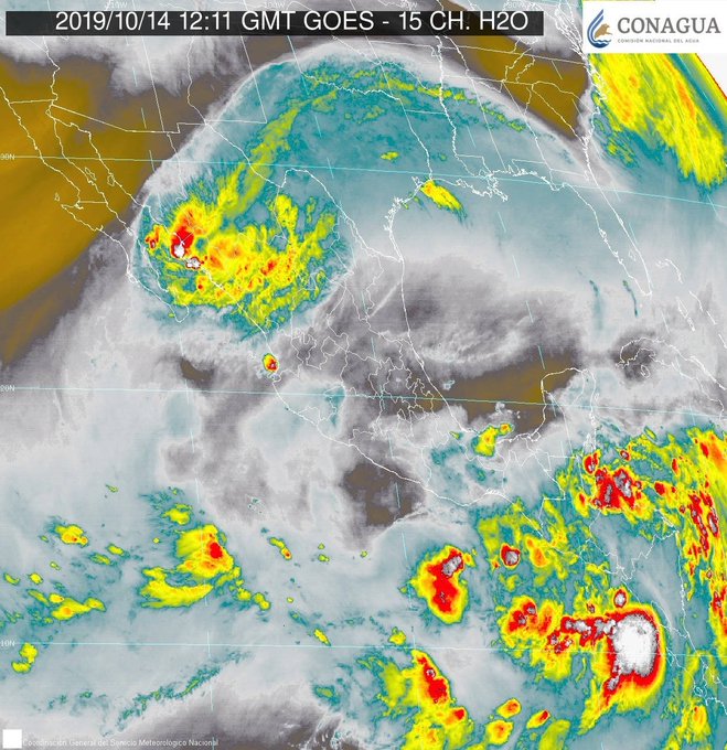 Zona de inestabilidad con potencial ciclónico incrementará lluvias en Oaxaca