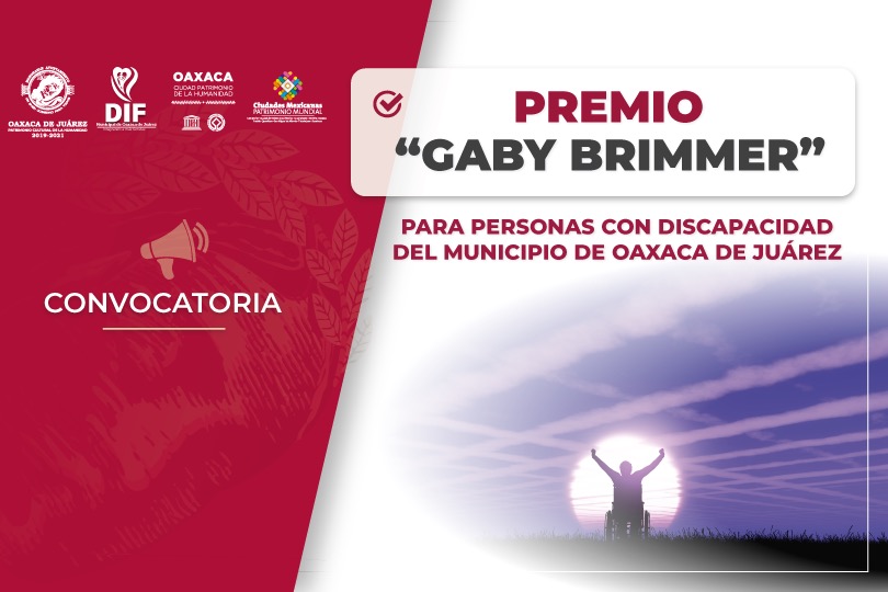 Convoca DIF de Oaxaca de Juárez al Premio Municipal “Gaby Brimmer”