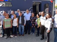 Refuerza Oswaldo García seguridad en Cinco Señores con Módulo de Policía Itinerante