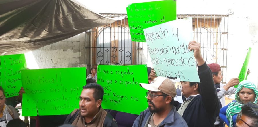 Exigen colonos de Xoxocotlán justicia por desalojo violento al gobierno federal