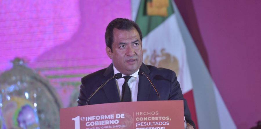 Rinde Oswaldo García Jarquín Primer Informe de Gobierno
