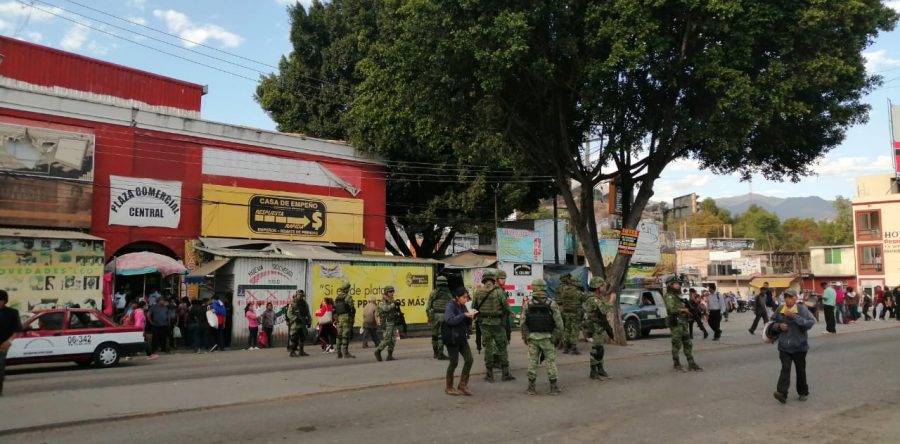 Policía Municipal y Guardia Nacional decomisan pirotecnia en Oaxaca de Juárez