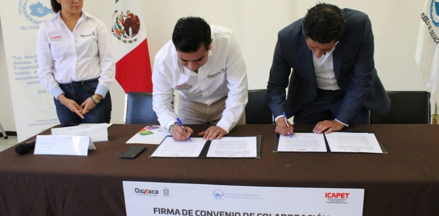 Suman esfuerzos Defensoría  e ICAPET  en materia de derechos humanos