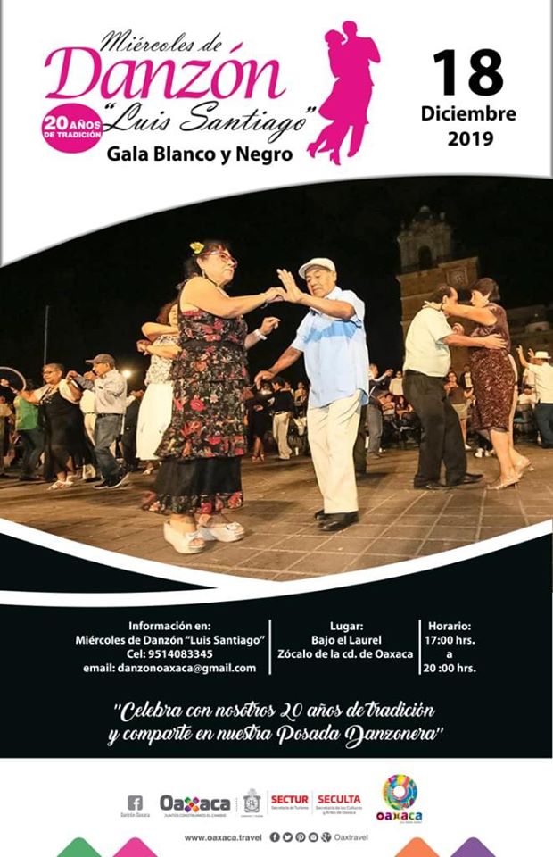 Celebra Seculta el XX aniversario de miércoles de danzón en Oaxaca