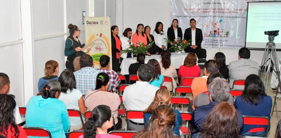Fortalece IEEPO convivencia escolar y cultura de la paz en planteles de educación básica