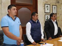 Presidente Municipal tomó protesta a autoridades auxiliares de Mexicalcingo de los Granados