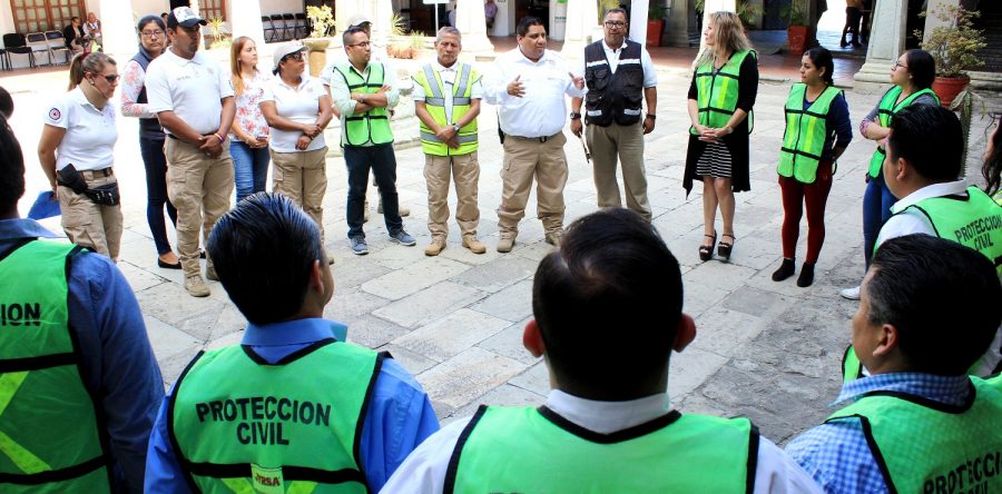 Verifican seguridad de instalaciones del Palacio Municipal de Oaxaca de Juárez