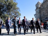 Convoca Alejandro Murat a preservar el valor cívico de la Bandera Nacional como símbolo de unidad