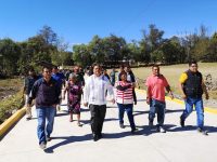 Edil de Tlaxiaco inaugura pavimentación en Barrio San Diego