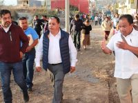 Presidente municipal inaugura obra de drenaje pluvial en la colonia Benito Juárez