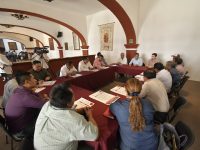 Forja Oswaldo García Jarquín frente común con agentes municipales contra el COVID-19