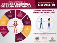 Llama Ayuntamiento de Oaxaca de Juárez a respetar Jornada Nacional de Sana Distancia