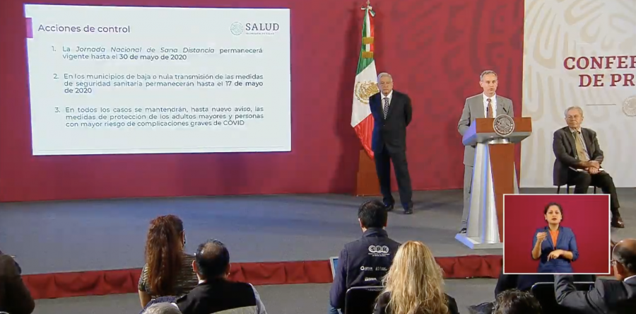 Se extiende cuarentena por Covid-19 hasta el 30 de mayo