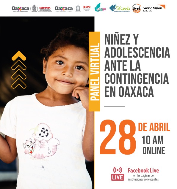 Invita IEEPO al panel virtual Niñez y Adolescencia ante la Contingencia en Oaxaca