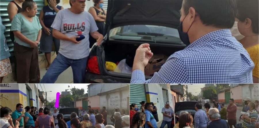 Expone funcionario de Protección Civil a adultos mayores en acto protagónico