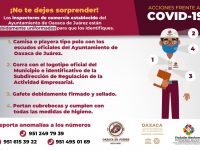 Verifica Ayuntamiento de Oaxaca de Juárez cumplimiento de negocios no esenciales