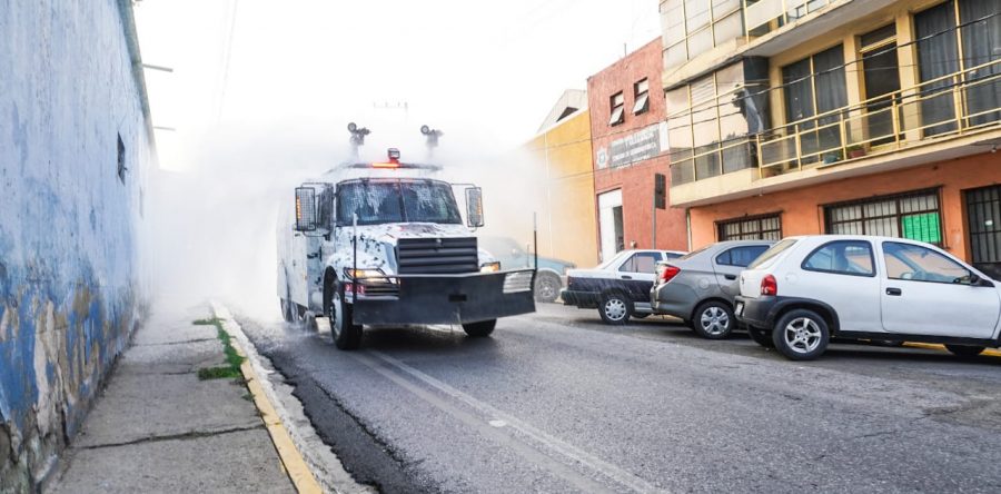 Continúa Gobierno de Oaxaca con acciones de sanitización en la entidad