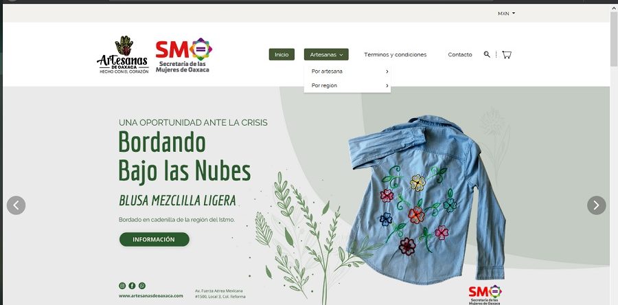 A partir de ahora las artesanas y emprendedoras cuentan con un portal para ofertar sus productos