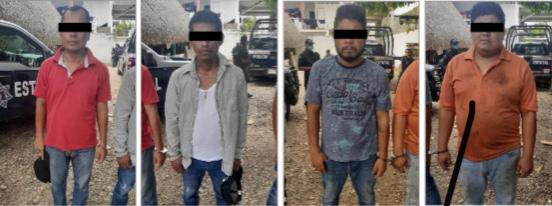 En el Papaloapan, asegura Policía Estatal a presuntos integrantes de un grupo delictivo