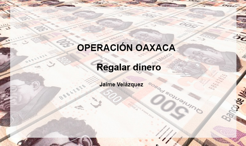 Regalar dinero: Jaime Velázquez