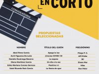 Anuncia Seculta a los seleccionados de la Convocatoria  “El encierro en corto”