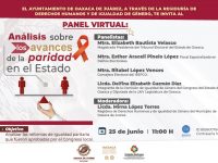 Invita Ayuntamiento de Oaxaca a panel virtual sobre avances de la paridad de género
