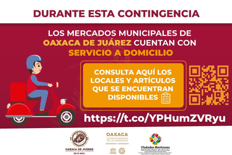 Consolida Ayuntamiento de Oaxaca de Juárez programa “Mercado a Domicilio”