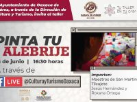 Invita Ayuntamiento capitalino a niñas y niños al taller en línea “Pinta tu alebrije”