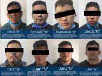 Muestran fotografías de los 12 detenidos tras atentado contra García Harfuch